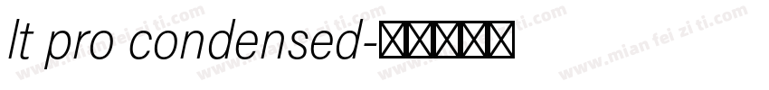 lt pro condensed字体转换